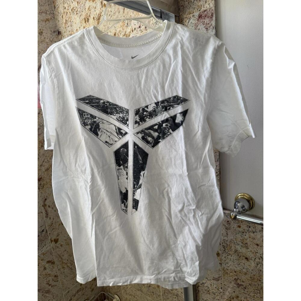 Kobe Bryant Statue Unveil Tee T-Shirt Large White Rare